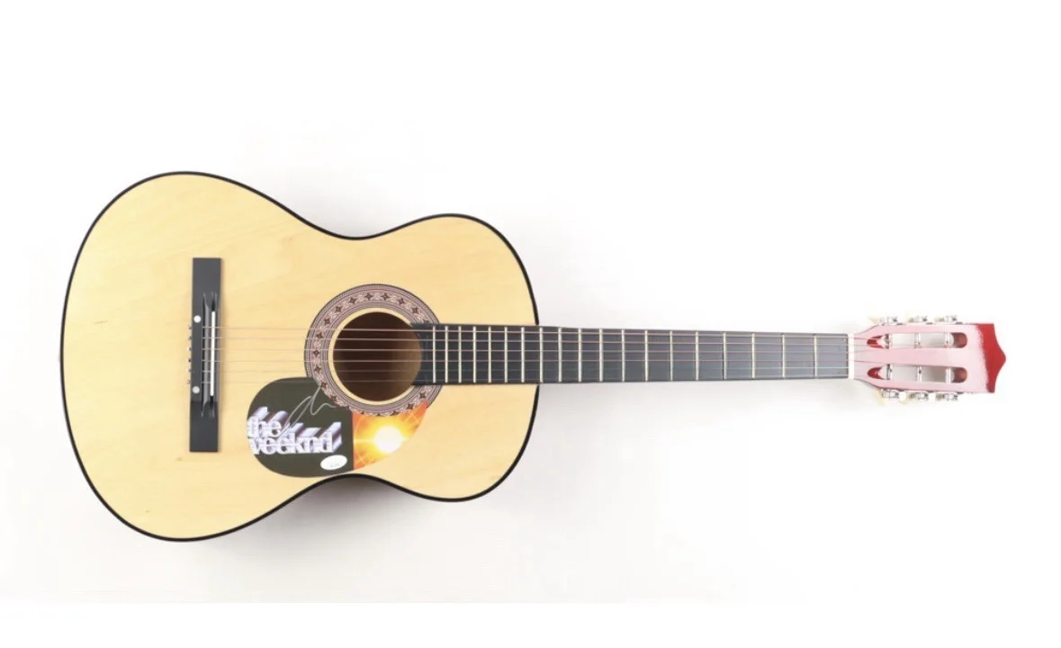 The Weeknd Signed 38” Autographed Acoustic Guitar (JSA) Hand Signed - NEW, image 3
