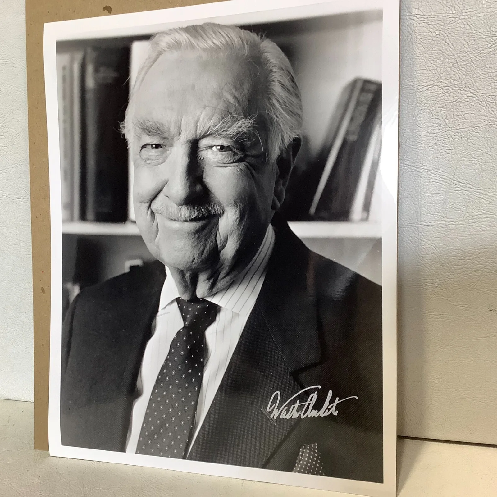 Walter Cronkite Autographed Signed Photo 8" x 10", image 2