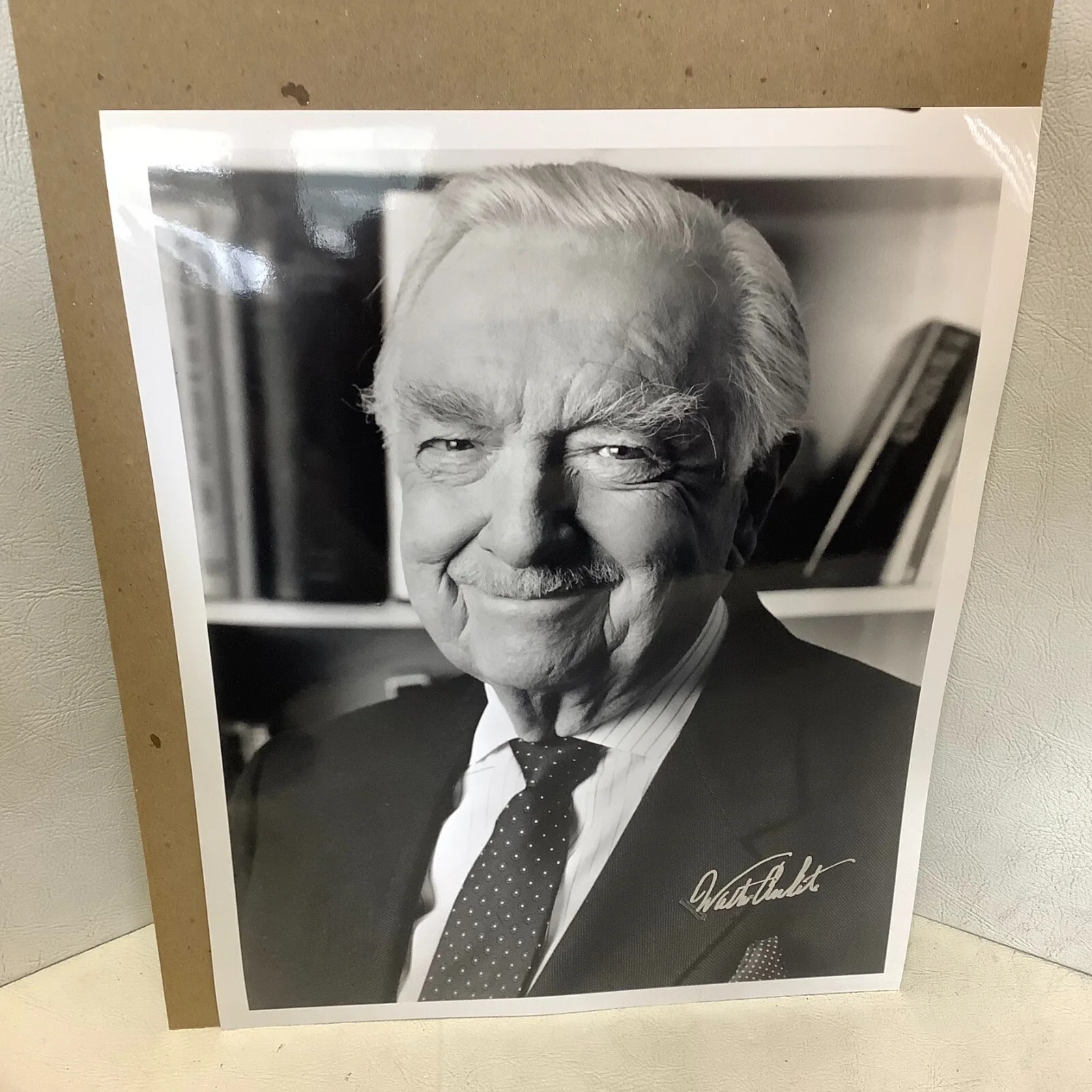 Walter Cronkite Autographed Signed Photo 8" x 10", image 3