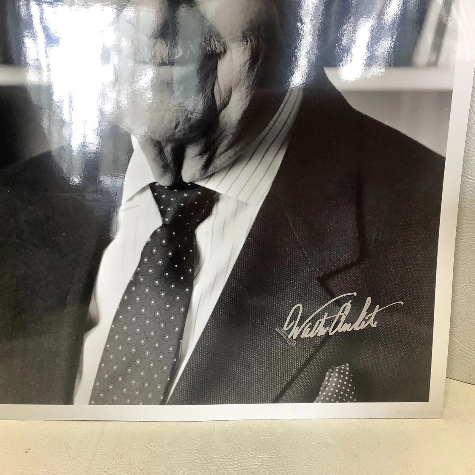 Walter Cronkite Autographed Signed Photo 8" x 10", image 4