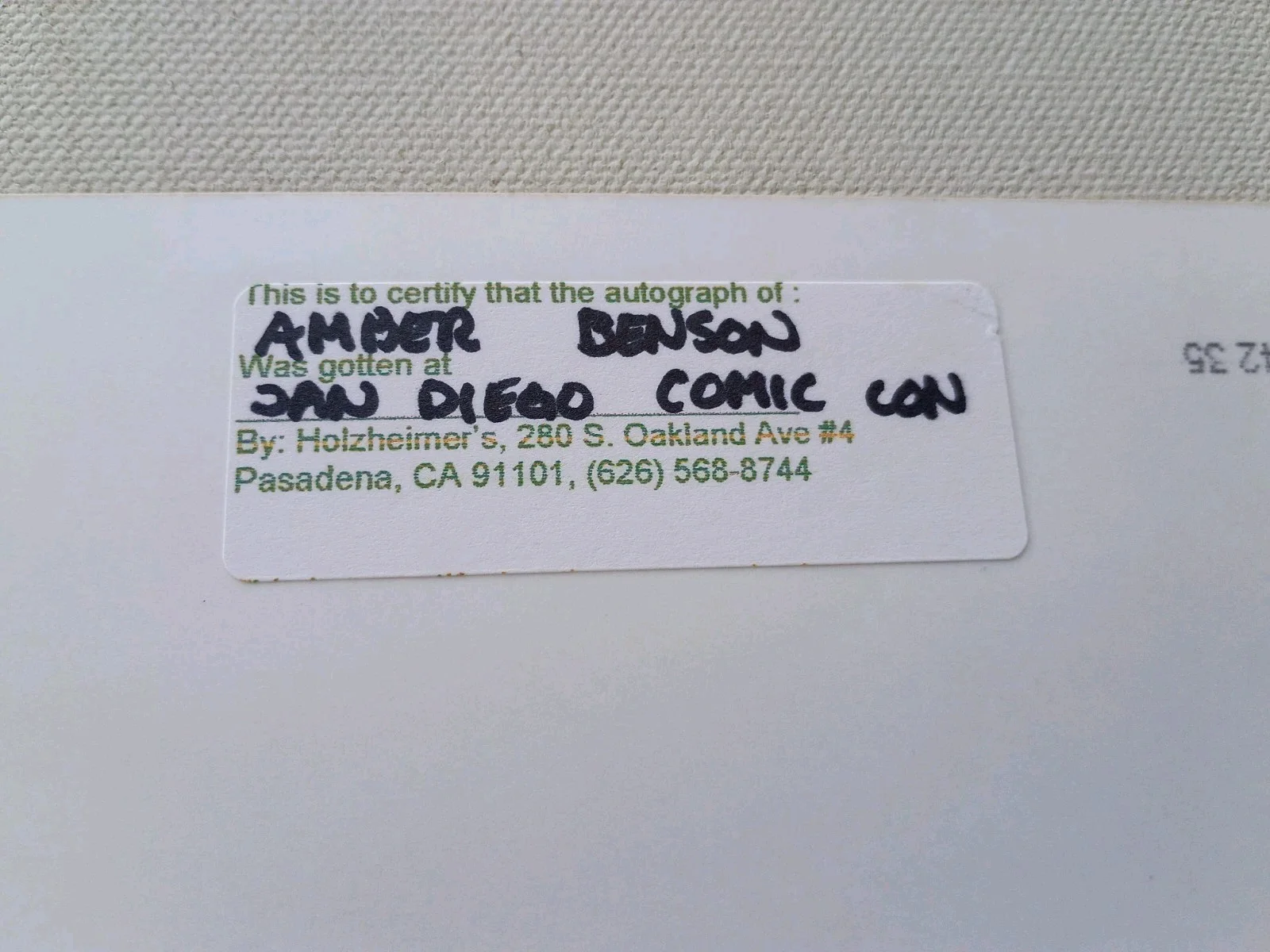 AMBER BENSON HOLZHEIMER'S SAN DIEGO COMIC CON SIGNED 8x10 GLOSSY PHOTO BUFFY, изображение 4