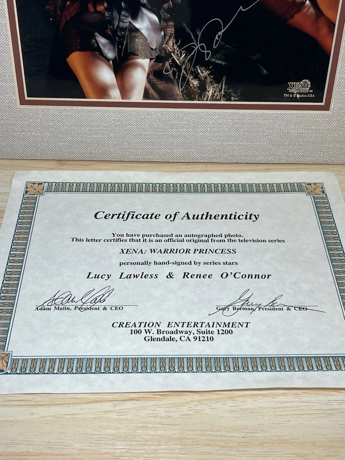 Lucy Lawless Xena Warrior Princess and Renee O’Conner Signed Auto Photo W/ COA, изображение 3