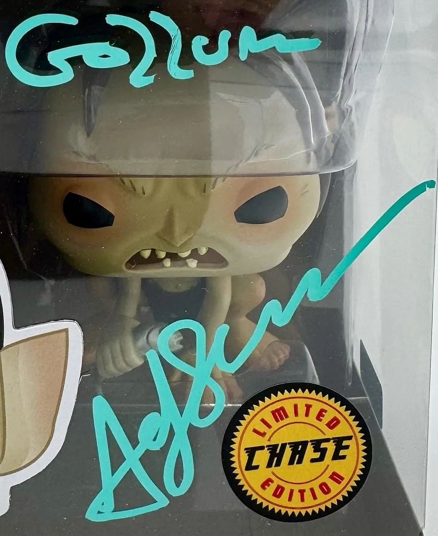 Andy Serkis — Andy Serkis Signed Funko #532 "Gollum" (LOTR) w/char name - Celebrity Authentics, image 2