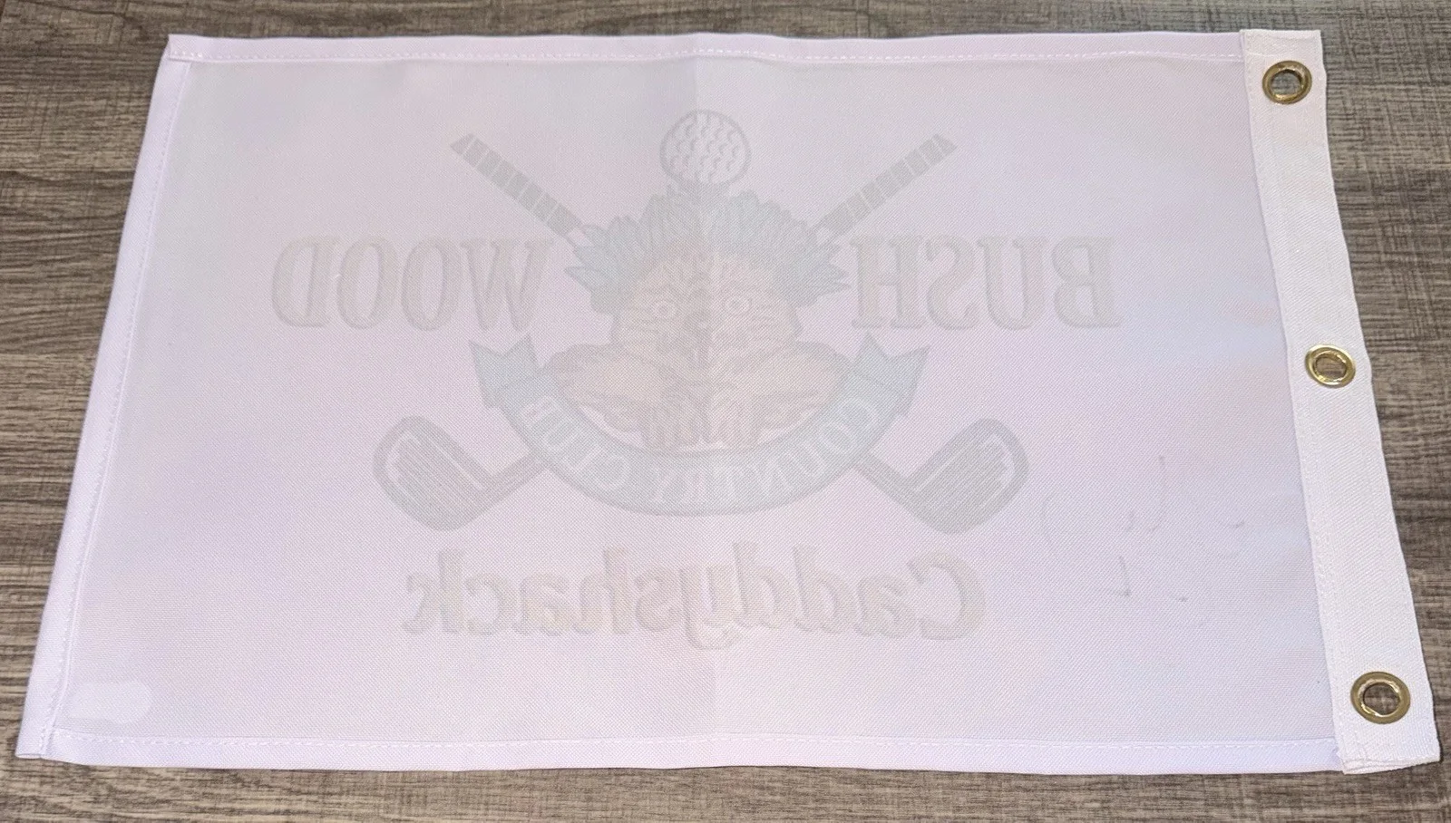 Chevy Chase — Chevy Chase Signed Caddyshack Bushwood Country Club Golf Flag Beckett BAS, image 2