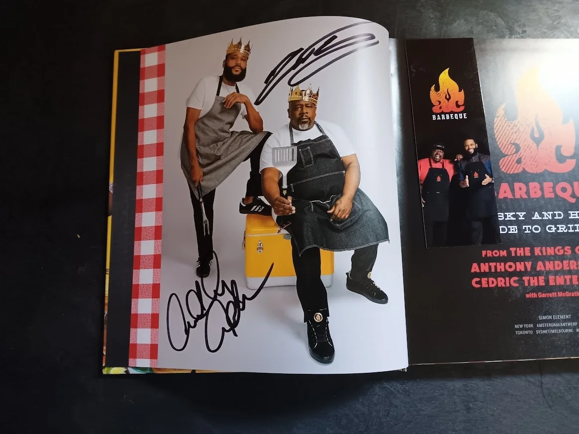 Anthony Anderson, Cedric The Entertainer — Anthony Anderson & Cedric The Entertainer Autographed Guide To Grilling 1st Ed, изображение 2