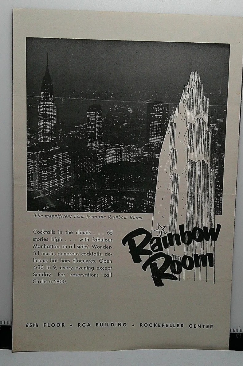 1953 Radio City Music Hall New York leaflet By The light Of The silvery moon, изображение 2