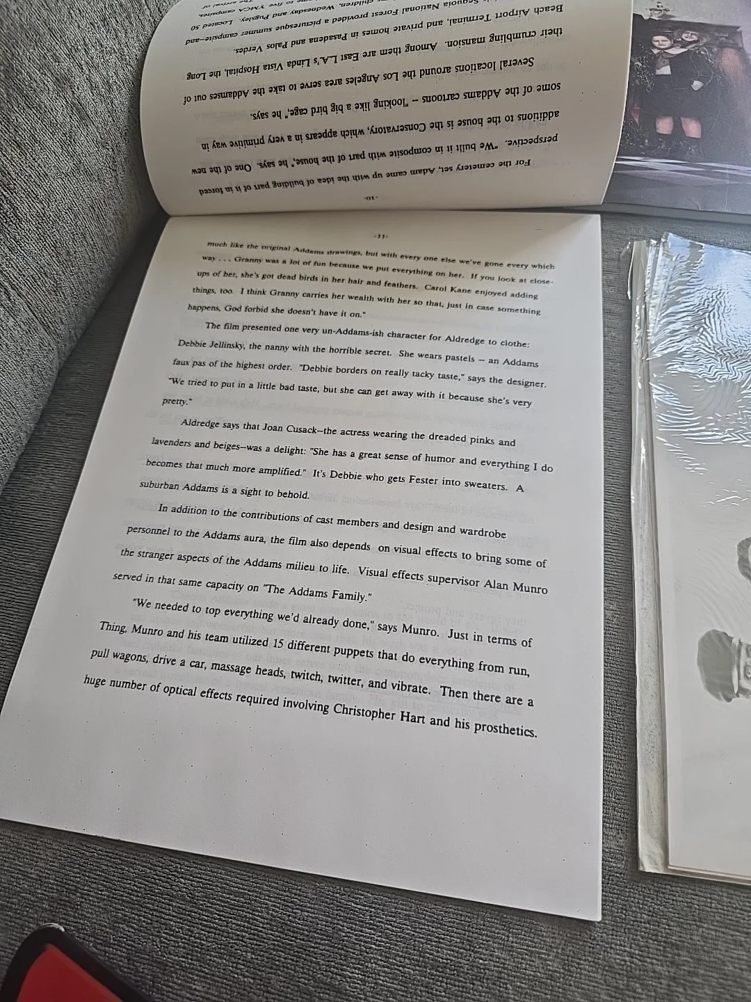 Addams Family Values Rare Full Press Kit Folder Screenplay & B/w Photos Mint, изображение 5