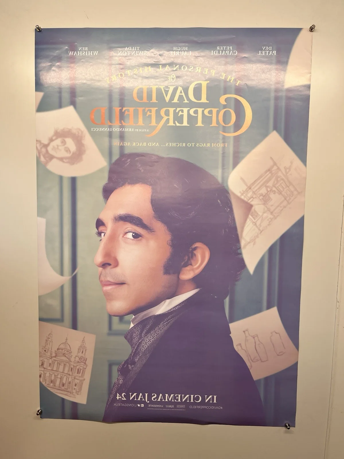 The Personal History Of David Copperfield Poster Dev Patel Tilda Swinton 2019, изображение 2