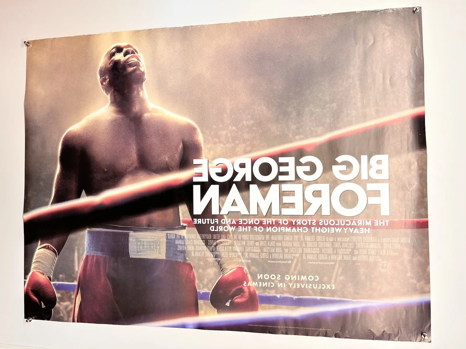 Big George Foreman Poster Original Khris Davis Jasmine Mathews Promotional 2023, image 2