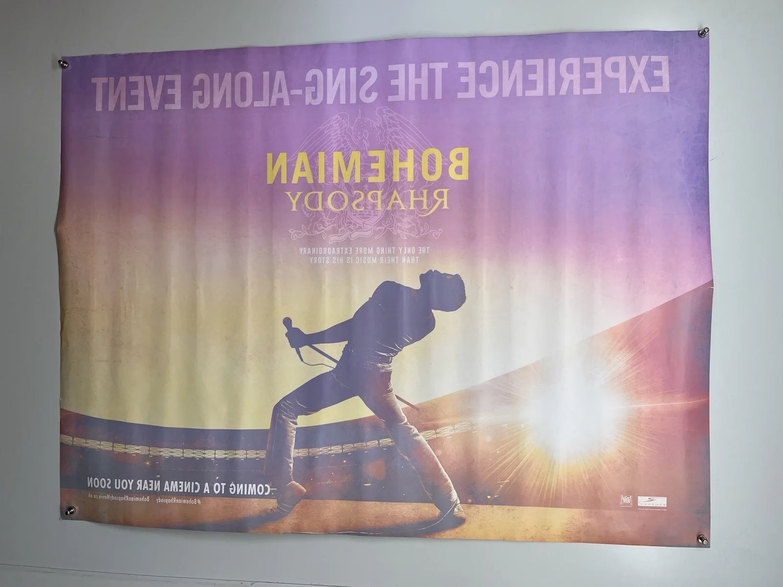 Bohemian Rhapsody Poster Queen Freddie Mercury Rami Malek OriginalCirca 2018, image 2