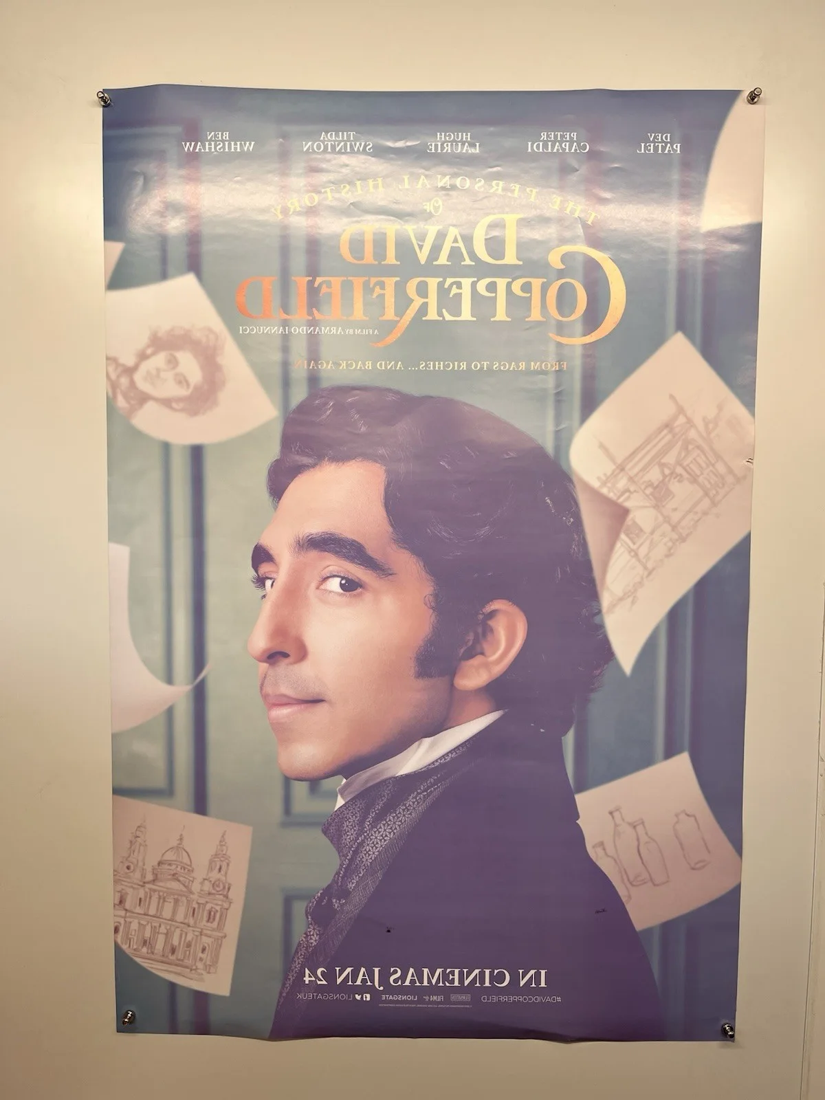 The Personal History Of David Copperfield Poster Dev Patel Tilda Swinton 2019, изображение 2
