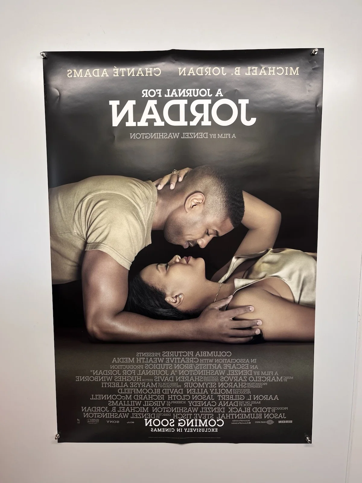 A Journal For Jordan Poster Michael B Jordan Original Movie Promotional 2021, изображение 2