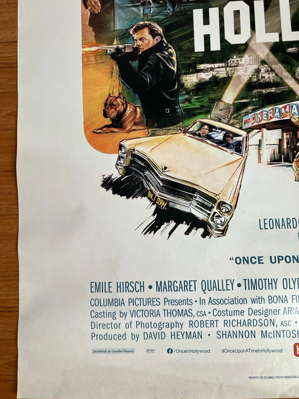 Once Upon A Time In Hollywood Uk Quad Authentic Movie Poster, image 3