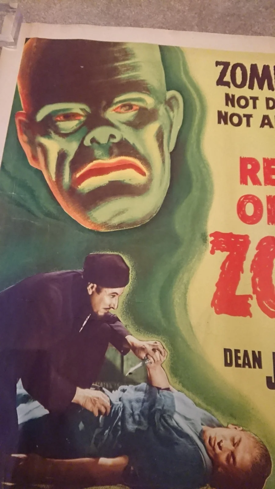 Rare 1936 Original Half Sheet Poster REVOLT OF THE ZOMBIES, 2nd Ever Zombie Film, изображение 2
