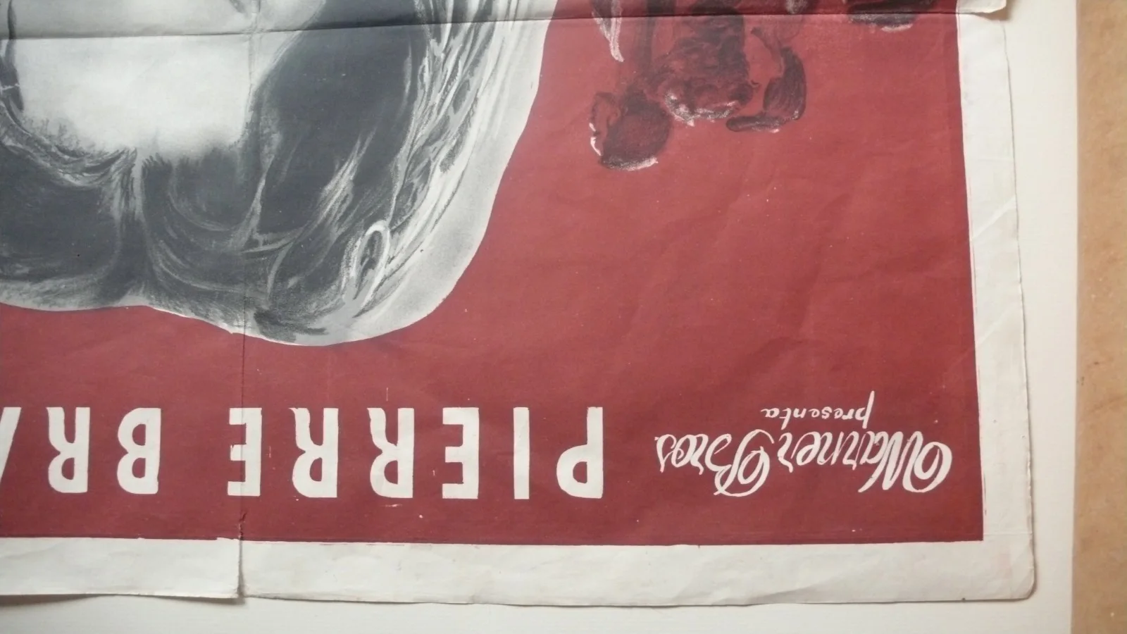 RASPUTIN POSTER Argentina 110 x 70 cm - Folded 1954 Raspoutine Brasseur Combret, image 3