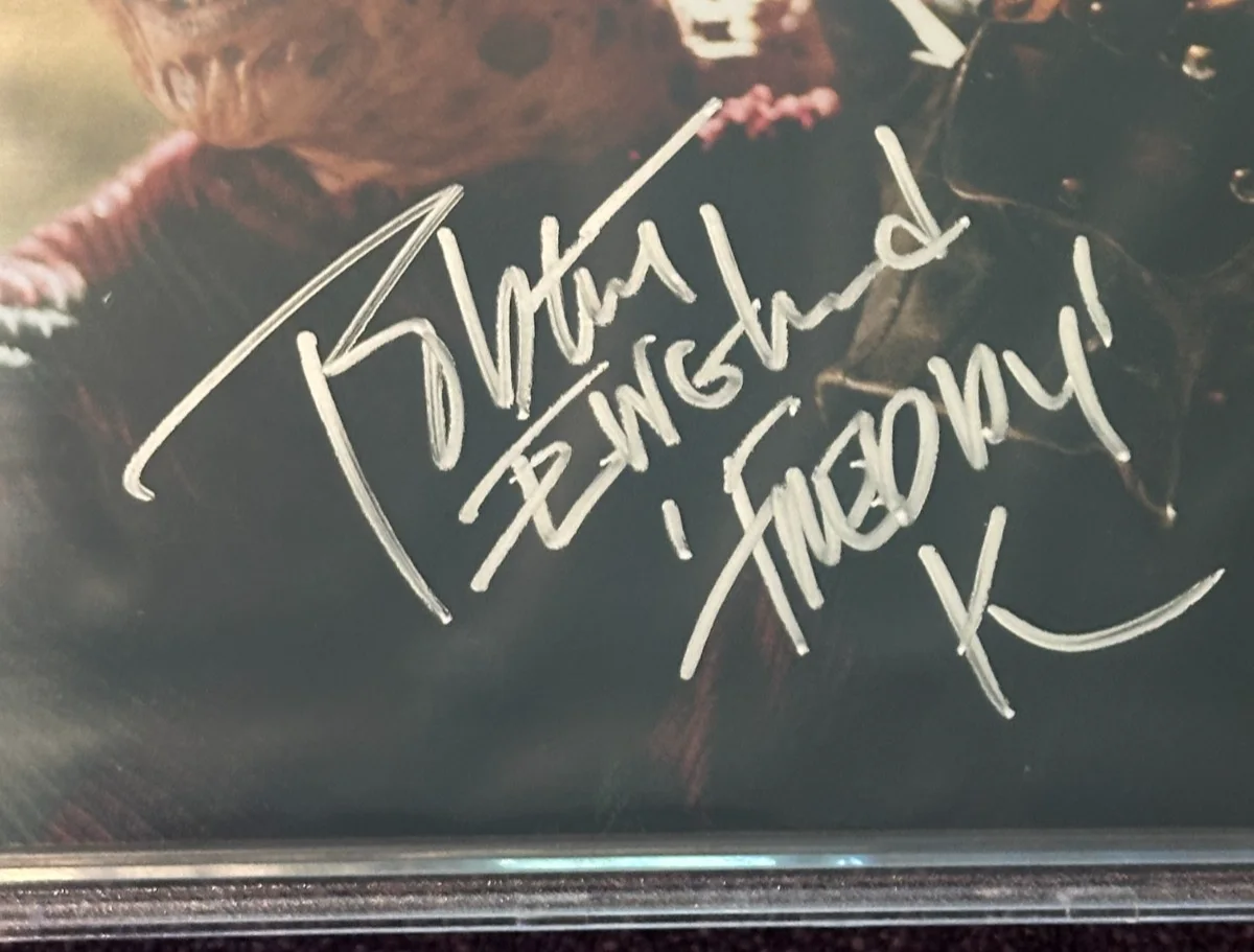ROBERT ENGLUND — ROBERT ENGLUND Signed NIGHTMARE 8 X 10 PHOTO Beckett Encapsulated w/ FREDDY Insc, изображение 3