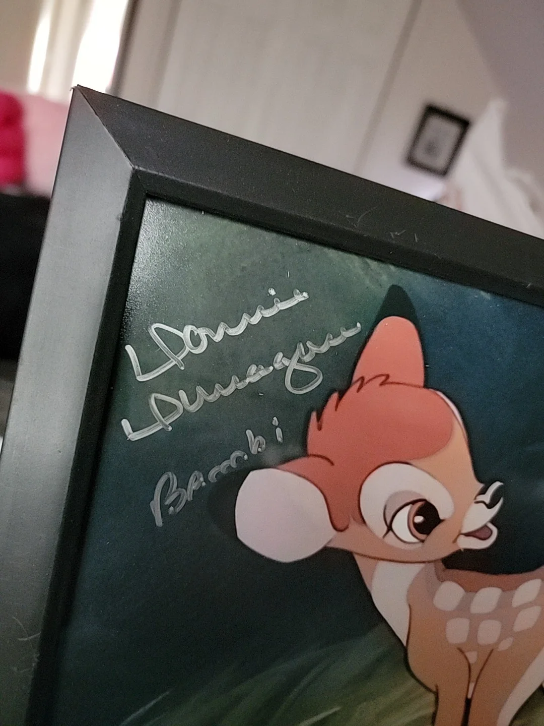 Donnie Dunagan — Framed Bambi Photo Autographed By Donnie Dunagan Inscribed Bambi, изображение 2