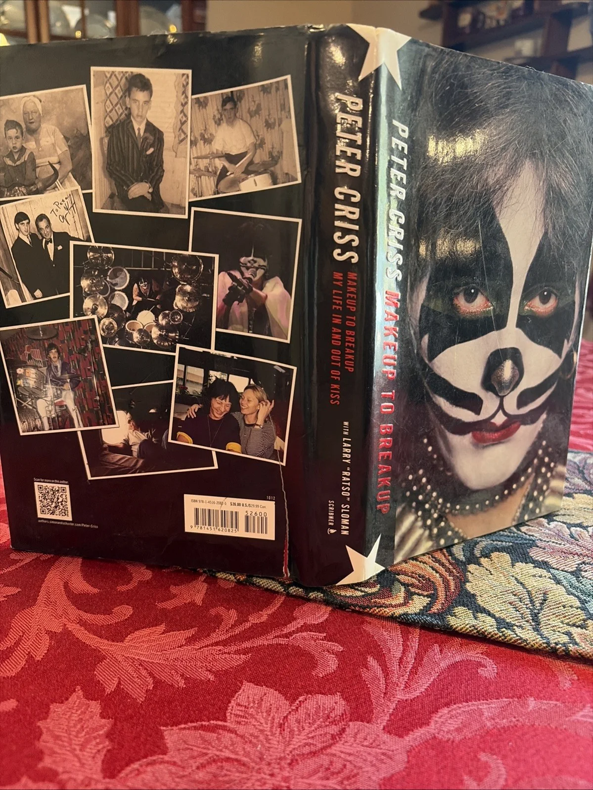 Peter Criss Makeup to Breakup Hardcover Book Original Music Autobiography, image 2
