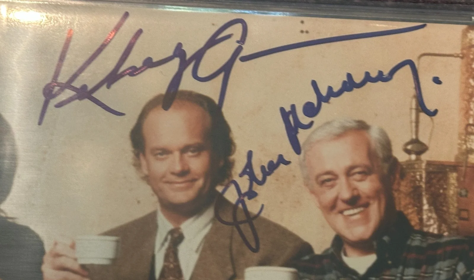 Kelsey Grammer — FRASIER CAST Signed 8 X 10 PHOTO Beckett Encapsulated w/ Grammar, Mahoney +2, изображение 4
