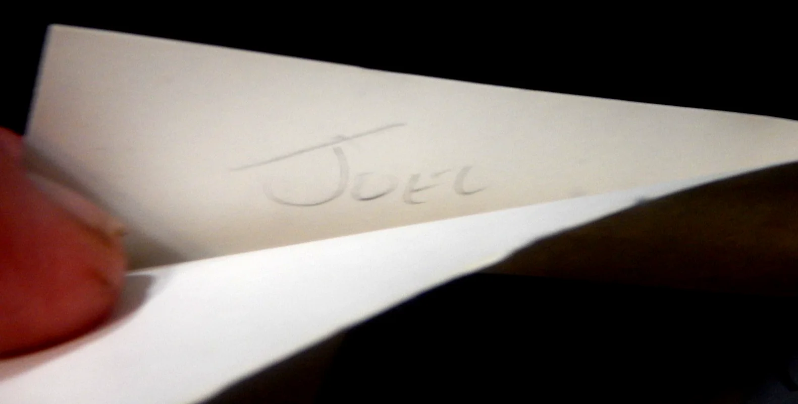Tarjeta índice vintage firmada con autógrafo de Billy Joel de 2-1/4" x 3-3/4", image 4