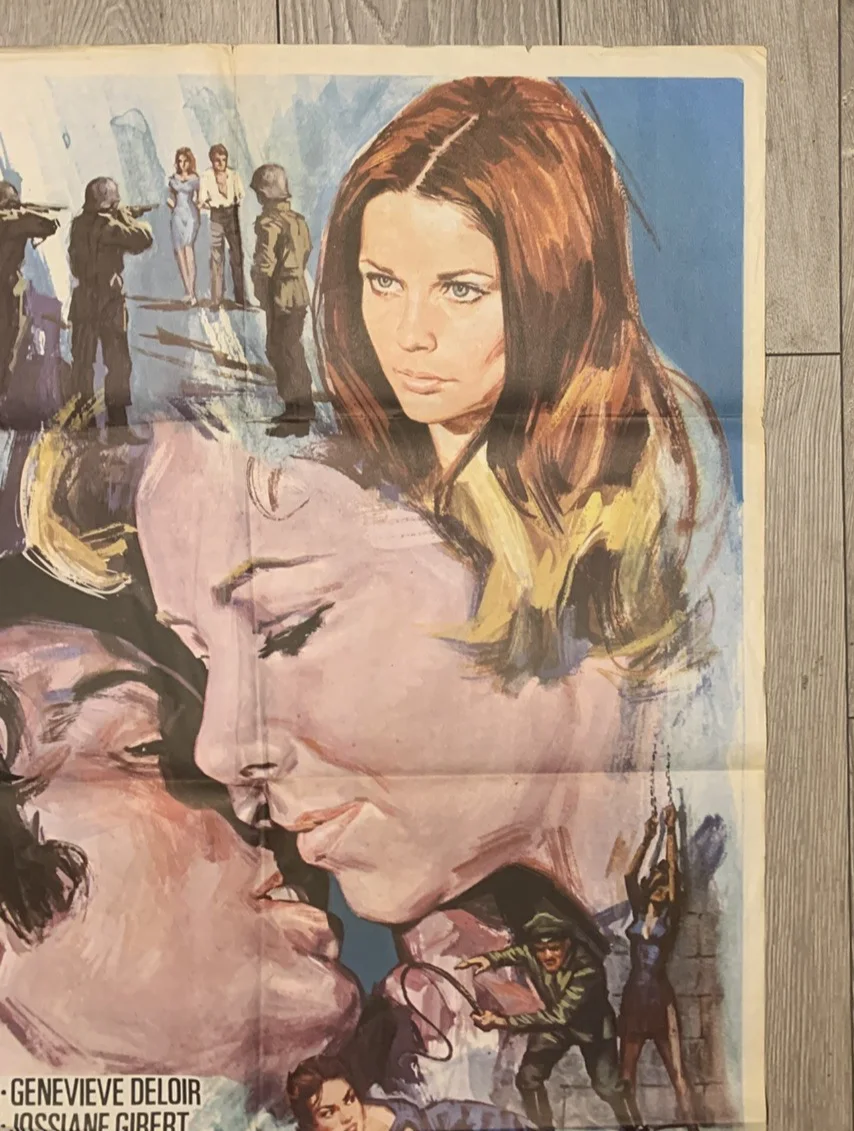 DEVIL'S ISLAND LOVERS 1974 JESS FRANCO ORIGINAL SPANISH ONE SHEET, image 4