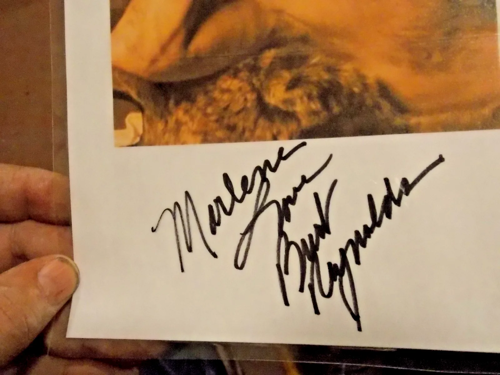 Laminated Actor Burt Reynolds Signed Autographed Photo, image 2