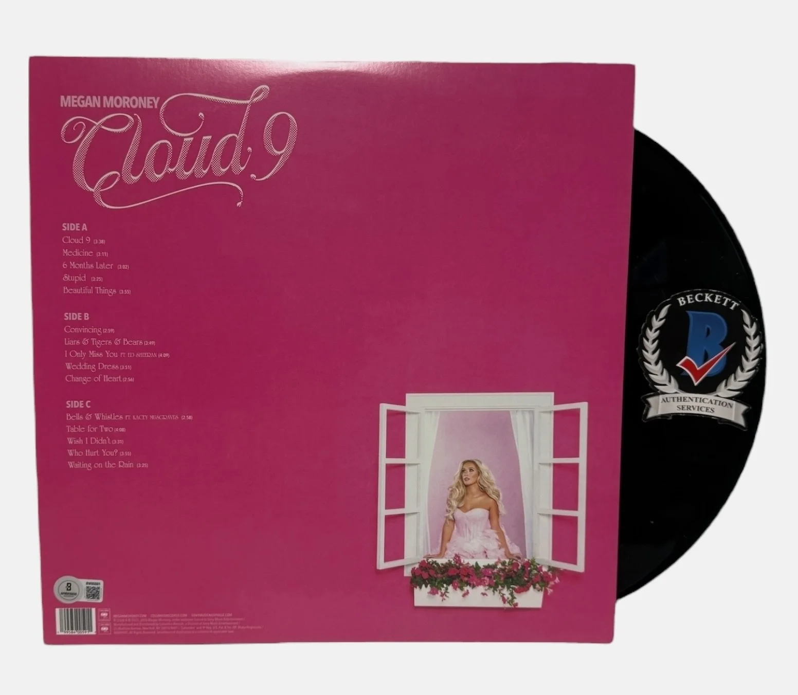 MEGAN MORONEY SIGNED AUTOGRAPH CLOUD 9 FALL LP VINYL ALBUM BAS BECKETT, image 2