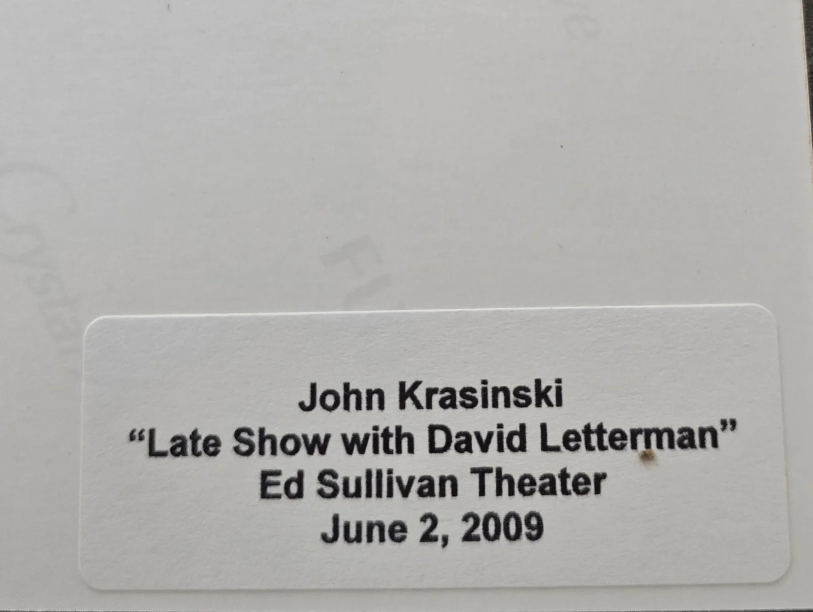 John Krasinski — John Krasinski Signed 8x10 The Office PSA Sticker Only, image 2