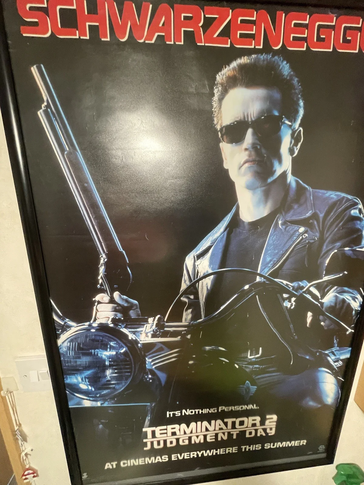 Terminator 2 Judgement Day Original Db Sided One Sheet Poster 40x27 Super Rare, image 2