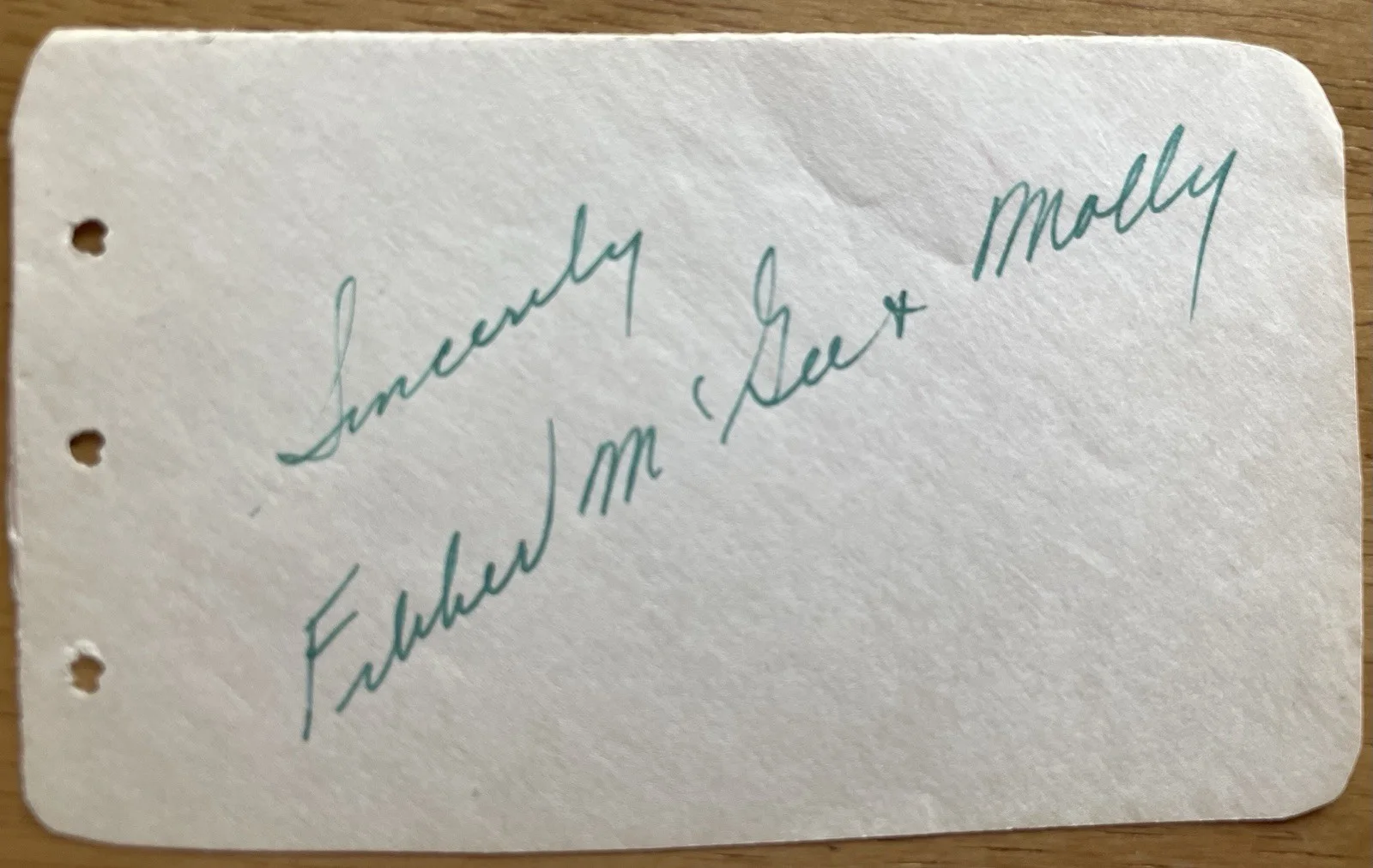 Comedy Stars Fibber McGee, Molly — Radio Comedy Stars Fibber McGee & Molly Autograph Album Page, изображение 2