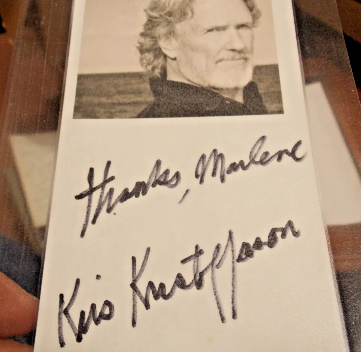 Laminated Kris Kristofferson Signed Autographed Photo, image 2