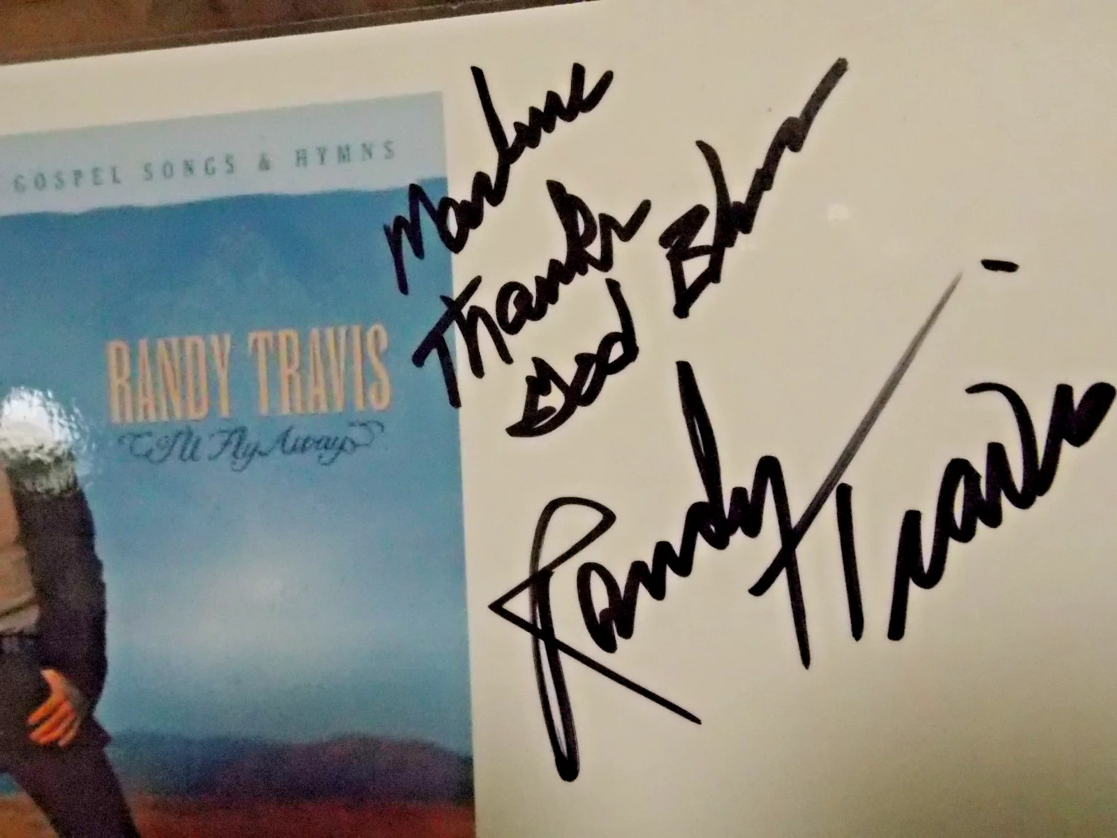 Laminated Randy Travis Signed Autographed Photo, image 2