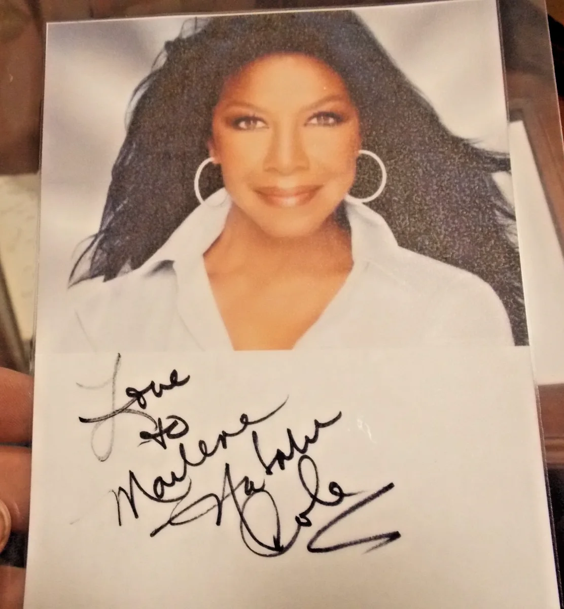 Laminated Natalie Cole Signed Autographed Photo, image 2