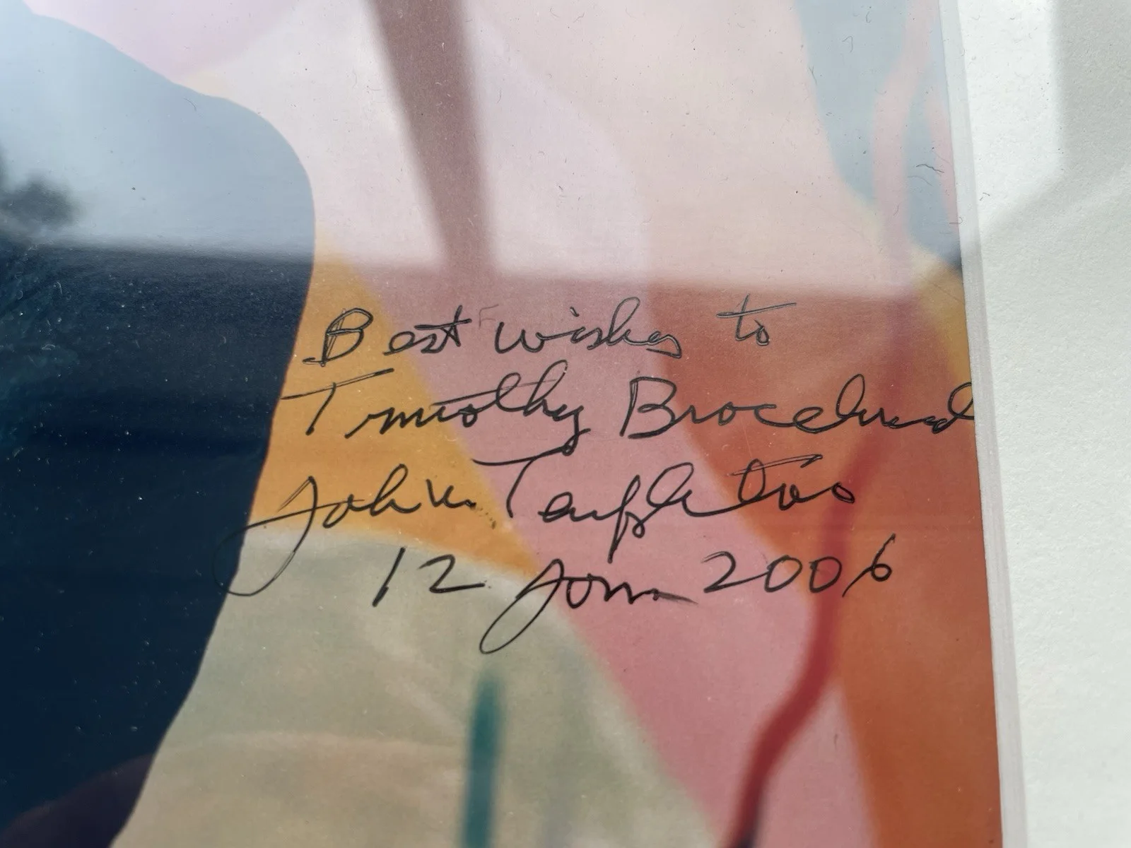 Scarce Signed Sir John Templeton Photo Framed 2006 Autograph, image 2