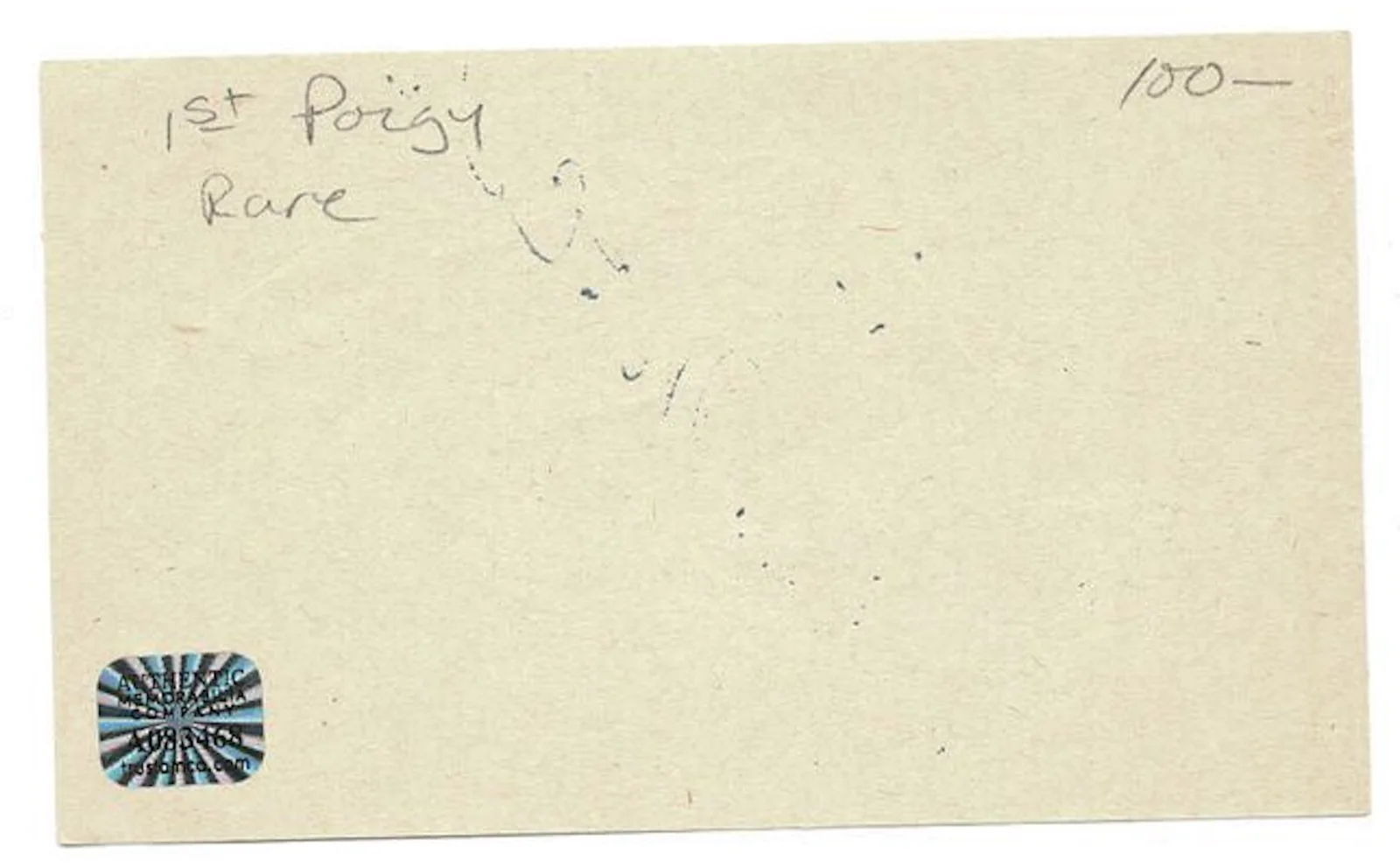 Todd Duncan Opera Singer Autographed Signed Index Card AMCo COA 7694, image 2