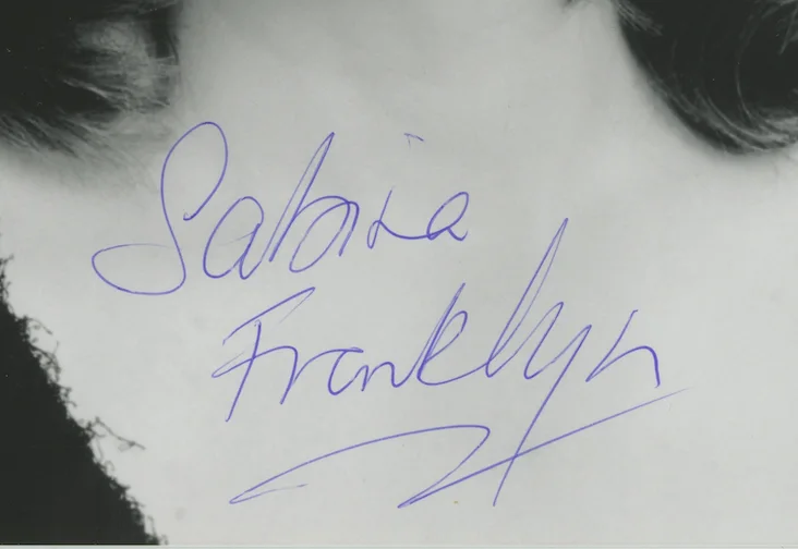Sabina Franklyn English Actress Autographed Signed 8x10 Photo AMCo COA 28771, изображение 2