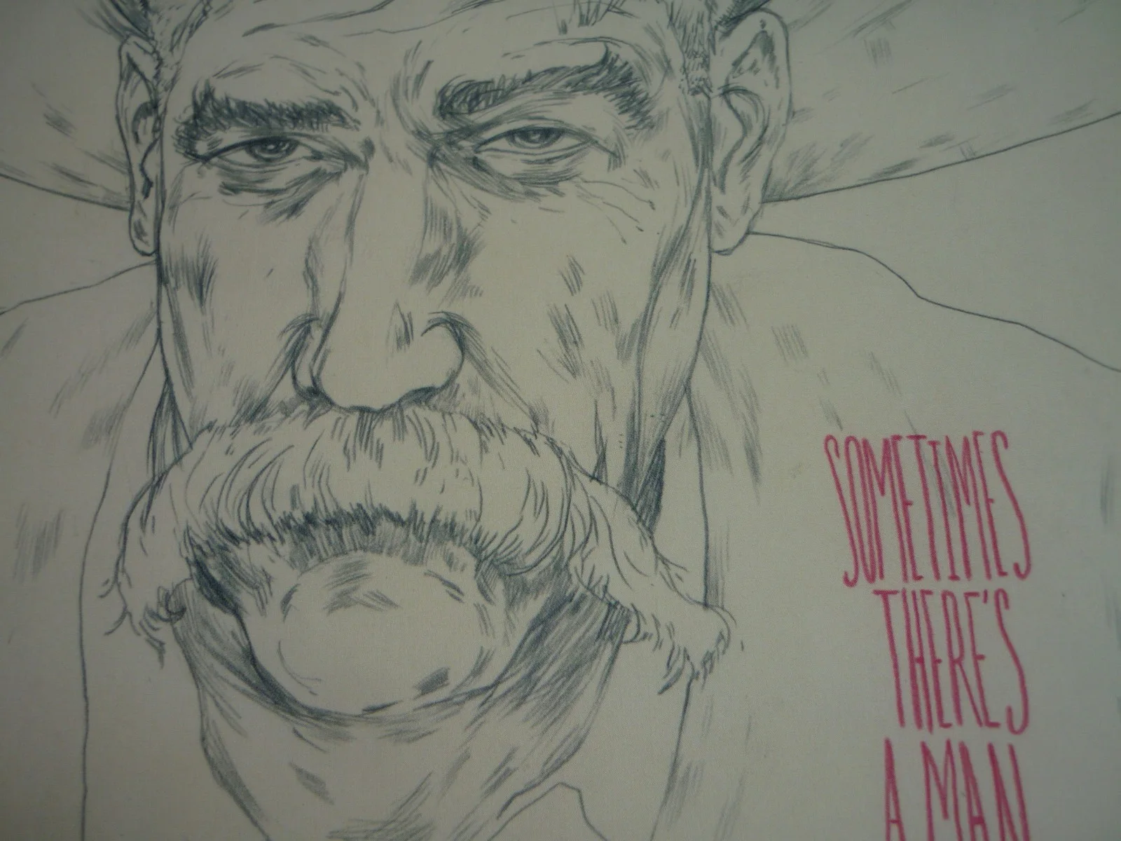 Framed mounted a4 Poster Film big lebowski stranger sometimes theres a man, изображение 2