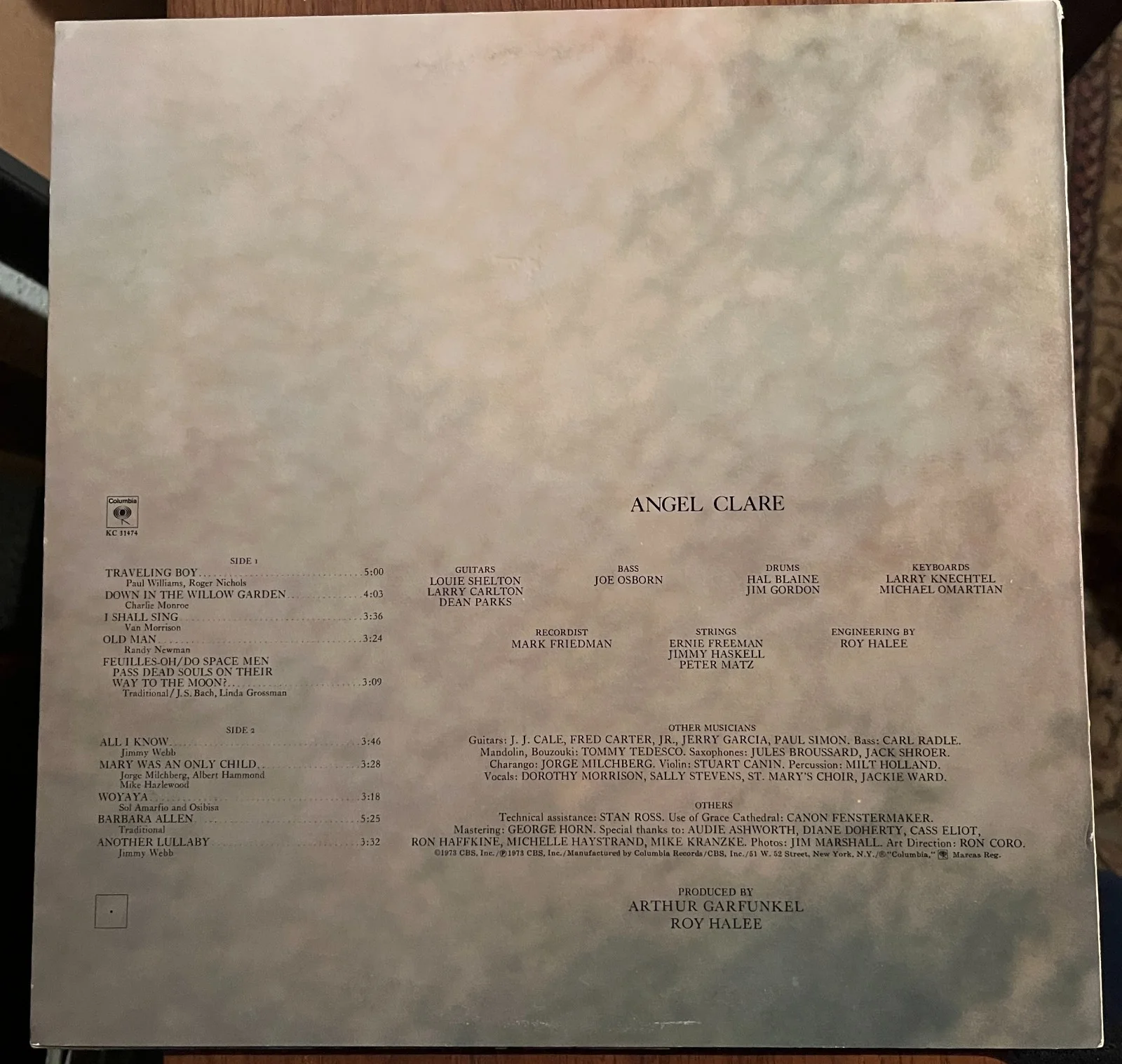 ART GARFUNKEL Signed ANGEL CLARE LP, image 3