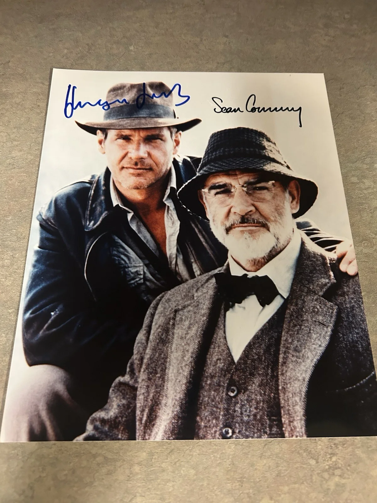 Sean Connery, Harrison Ford — Sean Connery & Harrison Ford Signed Indiana Jones 8x10 Photo Premier Auth