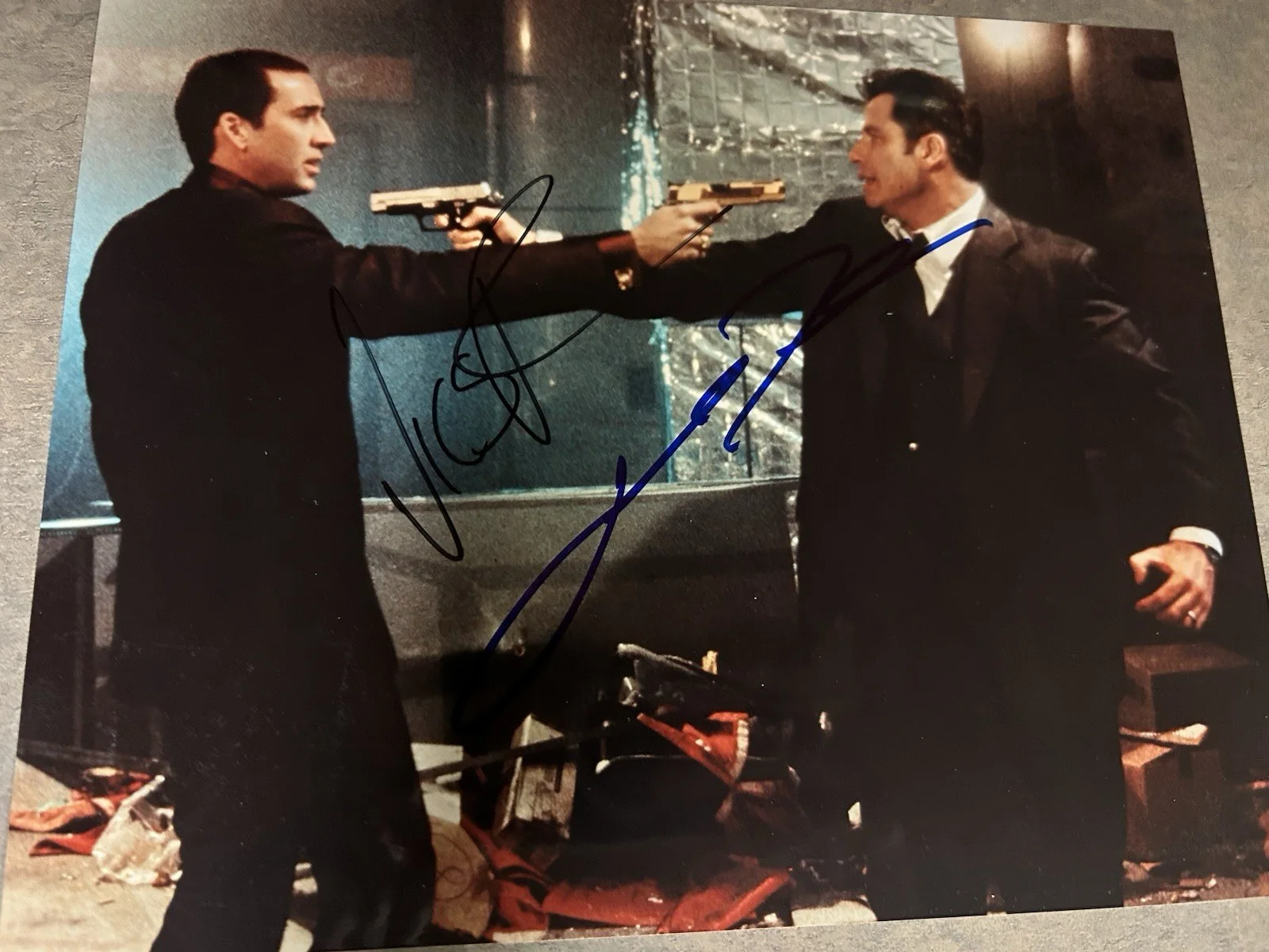 Nicholas Cage, John Travolta — FACE/OFF Original Signed Photo by Nicholas Cage & John Travolta, image 2