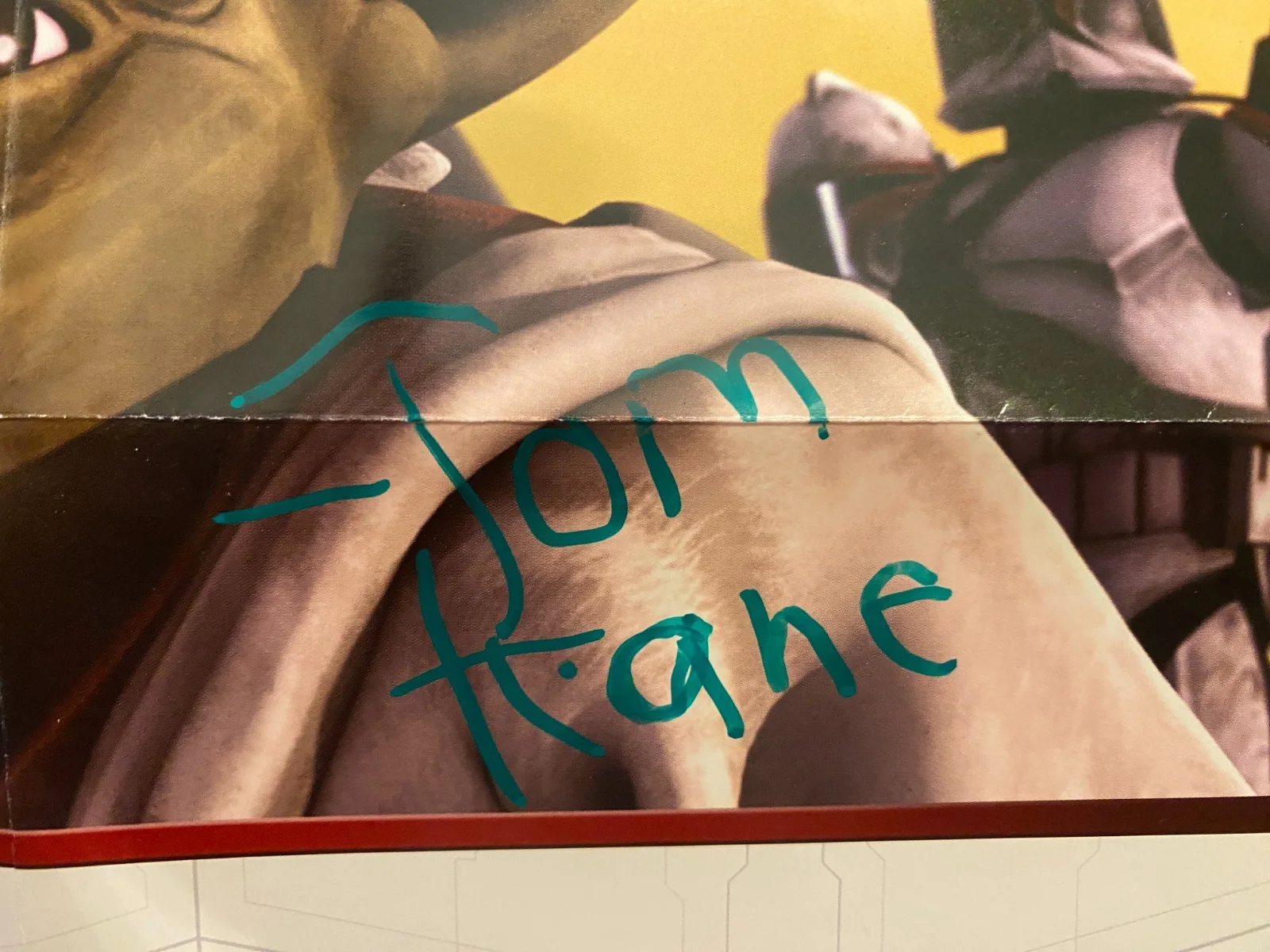 Tom Kane — Star Wars - Tom Kane signed Yoda 17 x 10 1/2 poster/advert JSA COA, изображение 2
