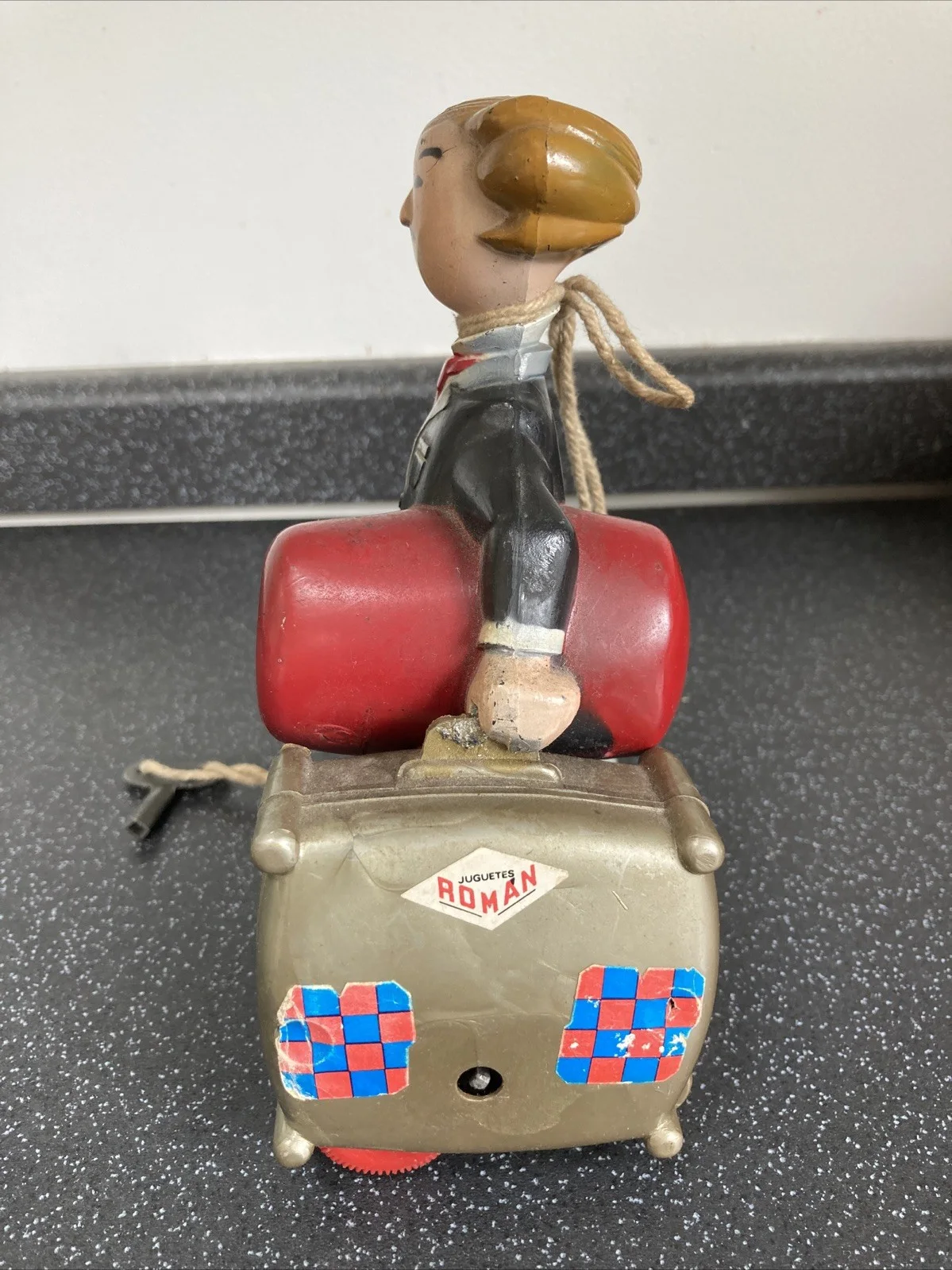 Charlie Chaplin Tramp Wind Up ROMÁN Juguetes Toy, изображение 2