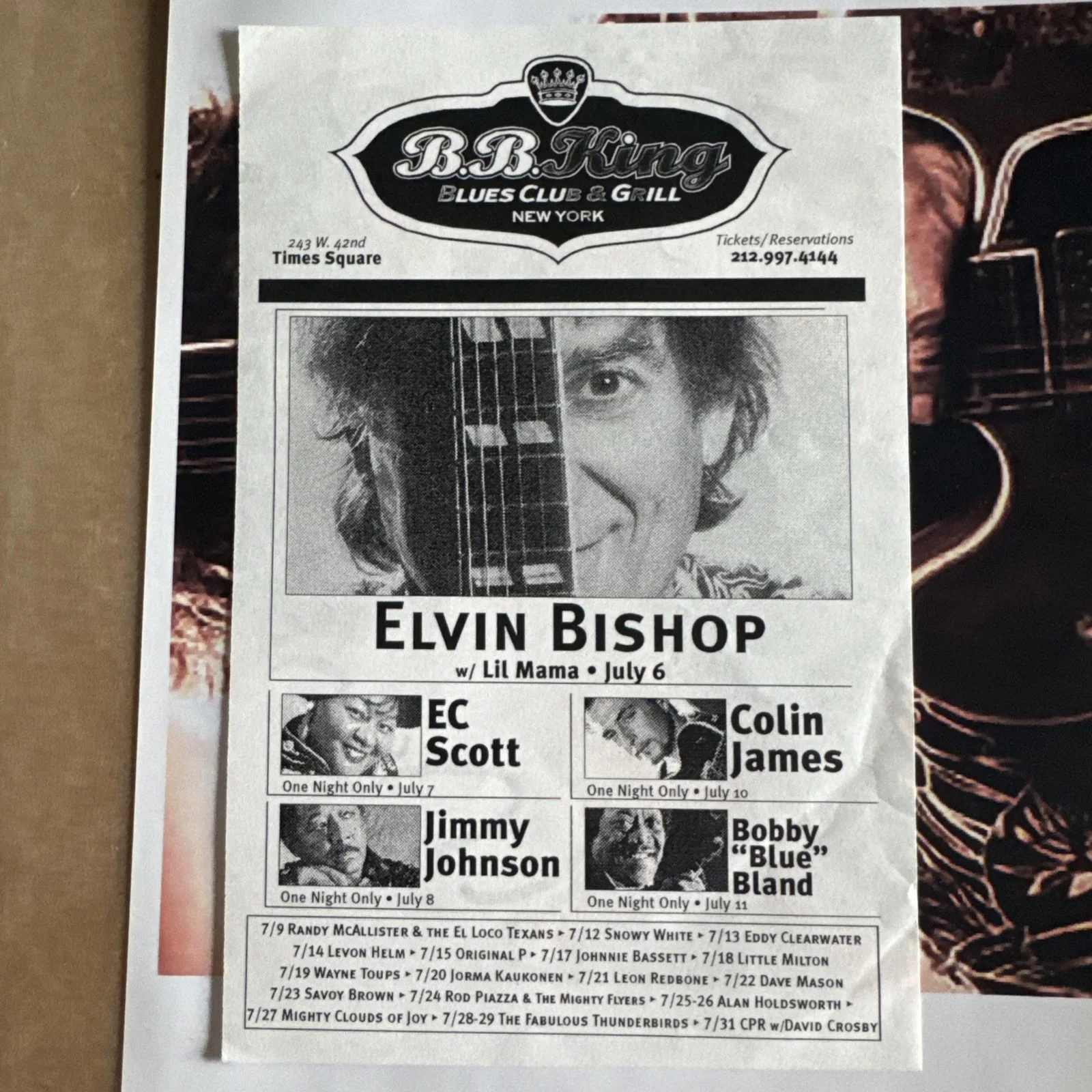 ELVIN BISHOP Autographed SIGNED 8x10 Photo MUSICIAN, изображение 3