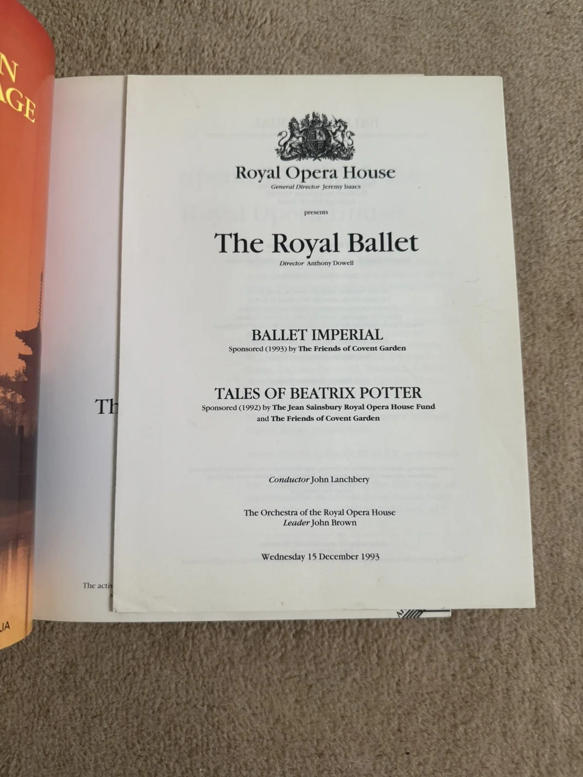 Royal Ballet 1994 Covent Garden Beatrix Potter, image 4