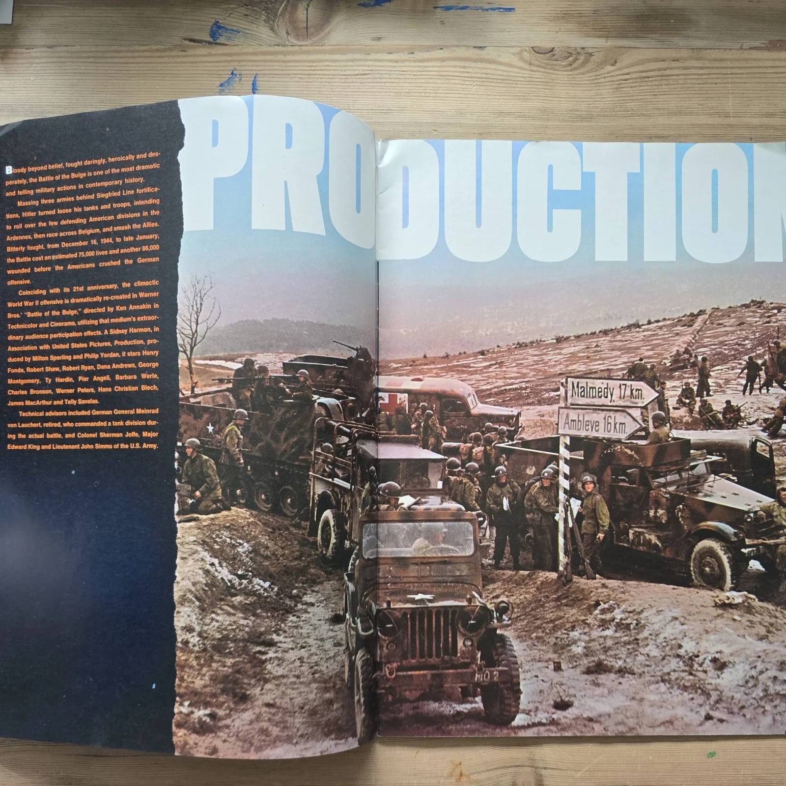 BATTLE OF THE BULGE 1965 souvenir programme Cinerama Henry Fonda Robert Shaw, изображение 4