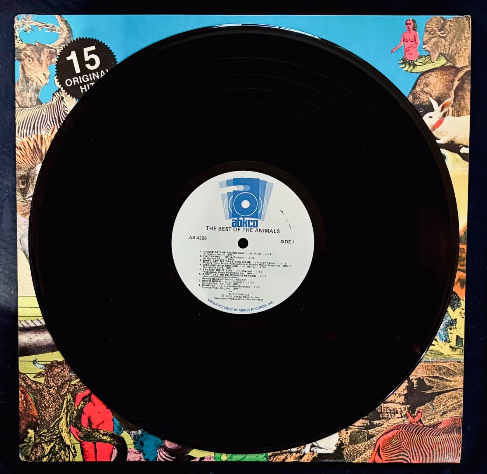 THE ANIMALS~Eric Burdon Signed THE BEST OF THE ANIMALS Album~ABKCO #AB-4226, image 2