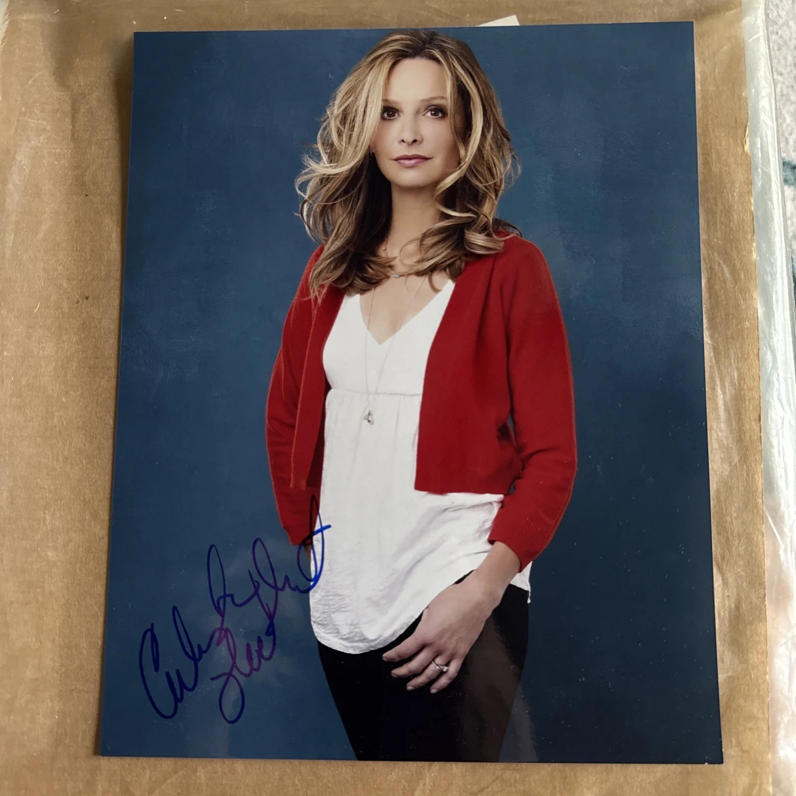 Calista Flockhart — CALISTA FLOCKHART Autographed SIGNED 8 x 10 Photo - ALLY MCBEAL