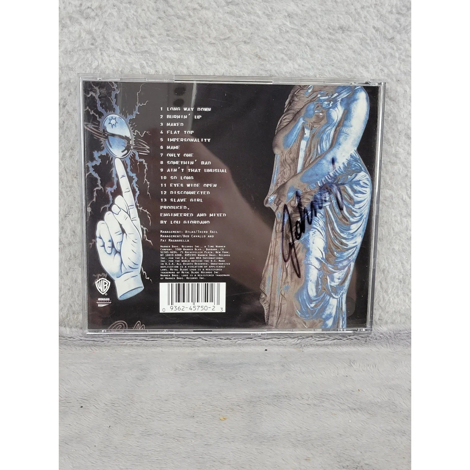 Goo Goo Dolls A Boy Named Goo CD Signed Johnny Rzeznik 1995 Warner 9 45750-2, изображение 3