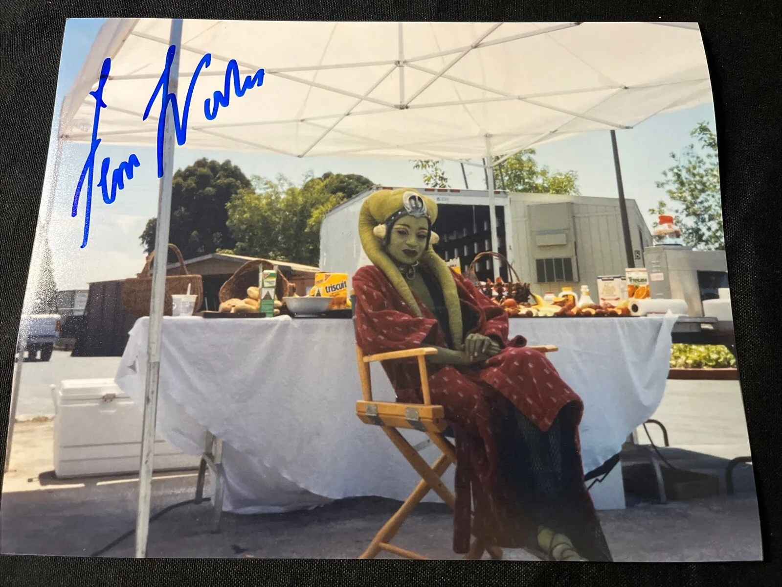 Femi Taylor — Femi Taylor OOLA Signed 8x10 Photo Sexy STAR WARS RETURN OF THE JEDI COA