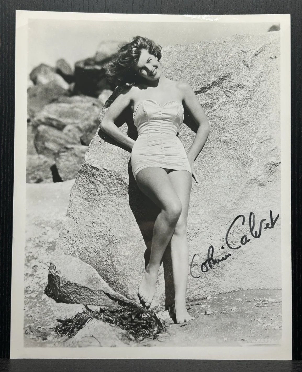 Corinne Calvet — CORINNE CALVET SEXY HAND SIGNED 8x10 PHOTO Original Autograph JSA Rope of Sand